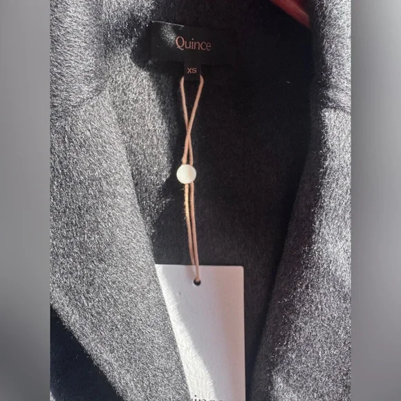 Quince 100% Mongolian Cashmere Double-faced Wrap Coat, NWT. XS - Picture 4 of 10